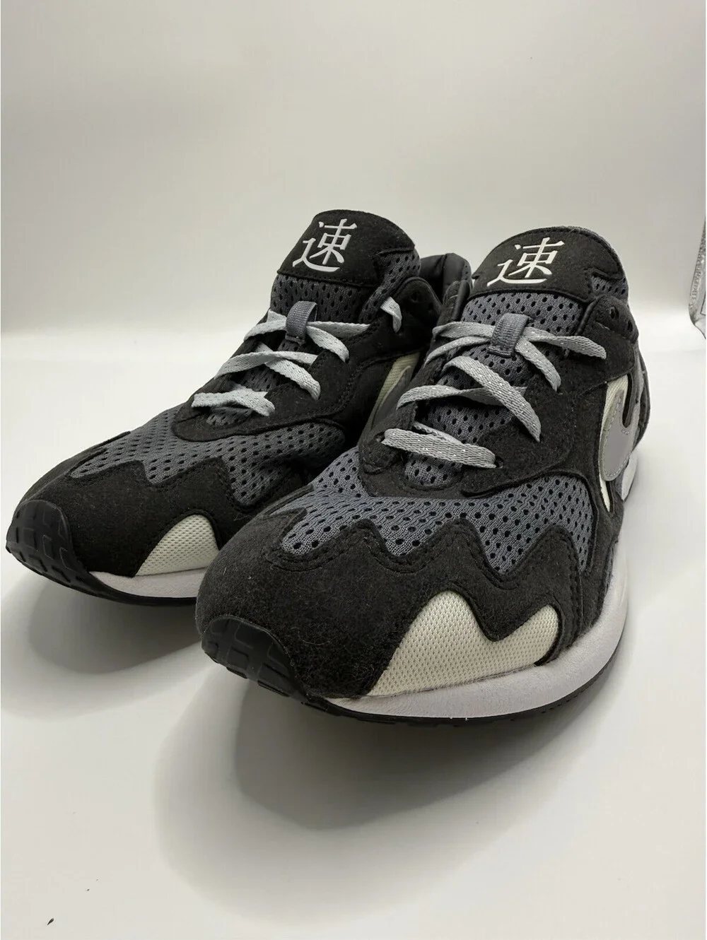 Nike Air Streak Lite Shoes Men's Size 9 Black Wolf Grey Sneakers CD4387-001